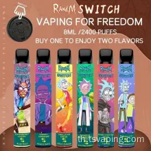 สวิตช์ Randm E-Cig ขนาดเล็กที่มี 2 รสชาติผสม